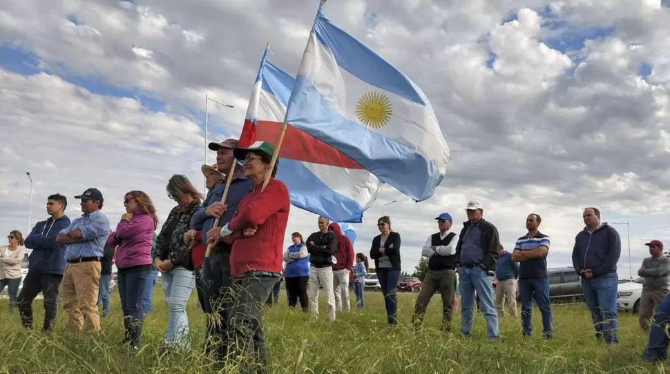 EL RECLAMO EN ENTRE RÍOS. El malestar se comenzó a exteriorizar el domingo en la localidad de Ceibas. 