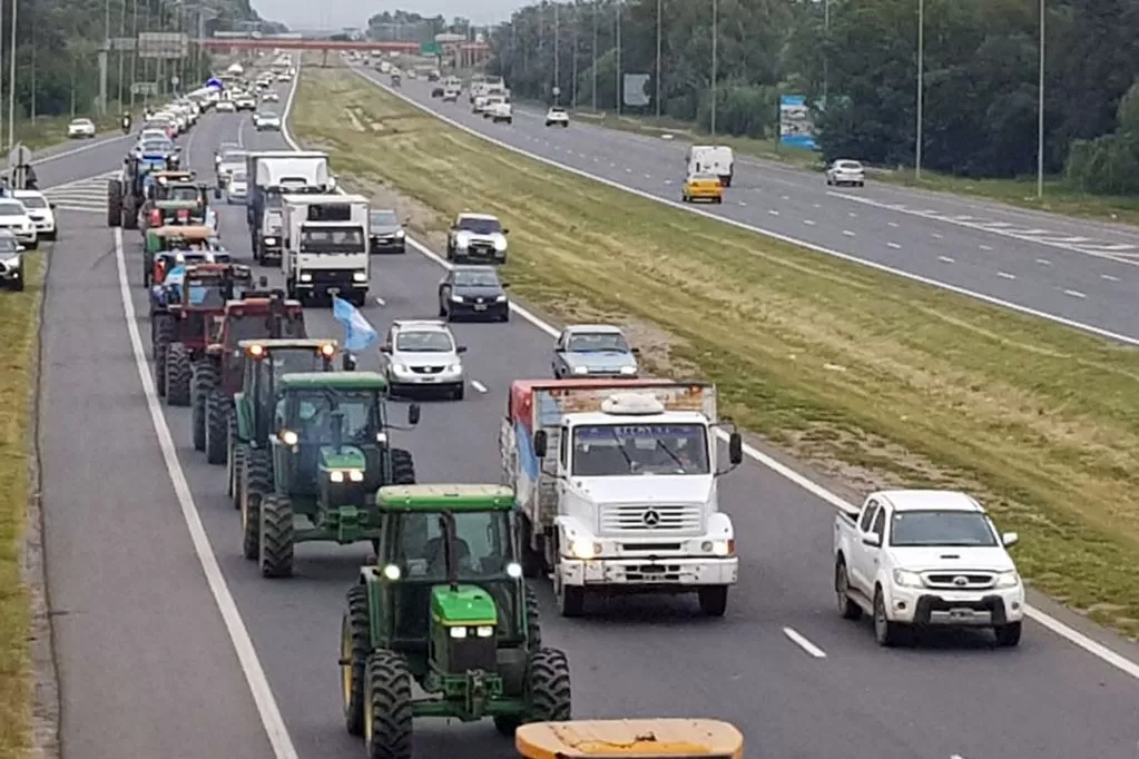 PROTESTA. Los productores de la provincia analizarán esta semana participar de una movilización hasta Buenos Aires para reflejar su malestar. La Voz