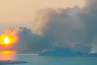 Ucrania aseguró que destruyó un navío ruso para desembarco