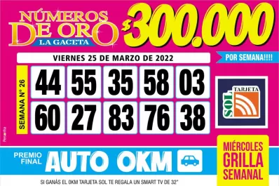 Los Números de Oro de LA GACETA