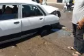 Otro auto cayó en el cráter de Villa 9 de Julio