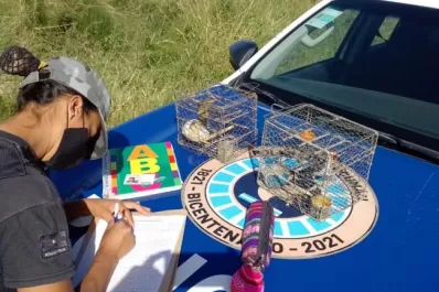 Policías sorprendieron a un cazador furtivo en plena acción