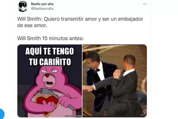 Will Smith golpeó al presentador porque hizo un chiste sobre su esposa: los memes no se hicieron esperar