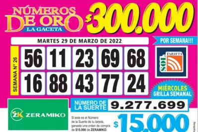 Los Números de Oro de LA GACETA