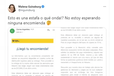 Alertan una nueva estafa que vincula al Correo Argentino: cómo detectarla