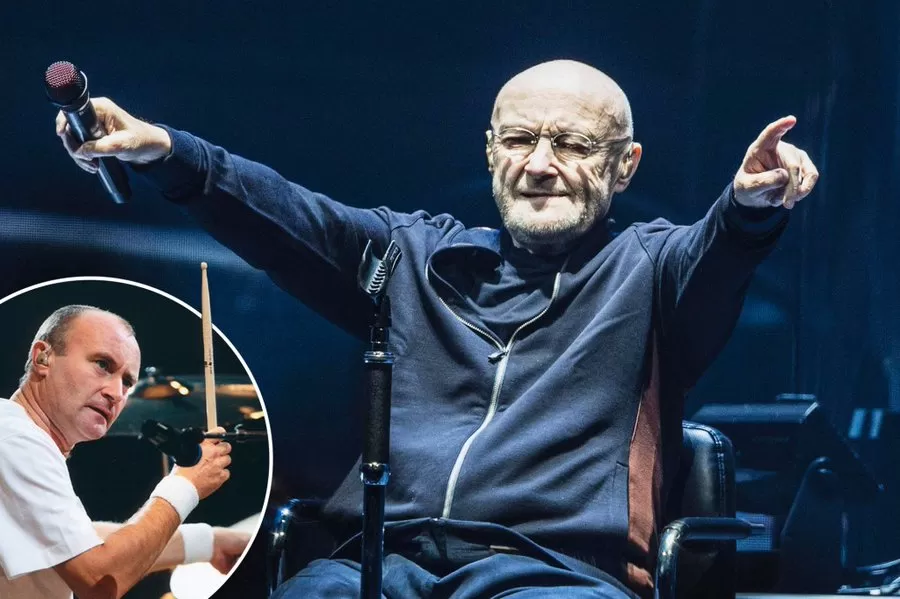 Phil Collins, en su último concierto.