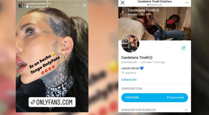 Candelaria Tinelli se sumó a OnlyFans: cuánto sale ver sus fotos eróticas sin censura