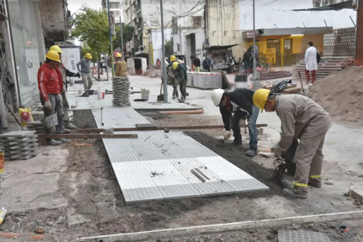 A mediados de abril se prevé inaugurar la semipeatonal de Laprida al 100