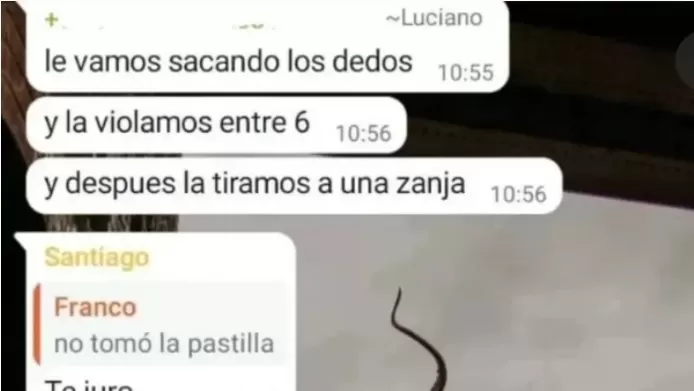 El chat del terror:  así planificaban alumnos violar a una compañera y matarla