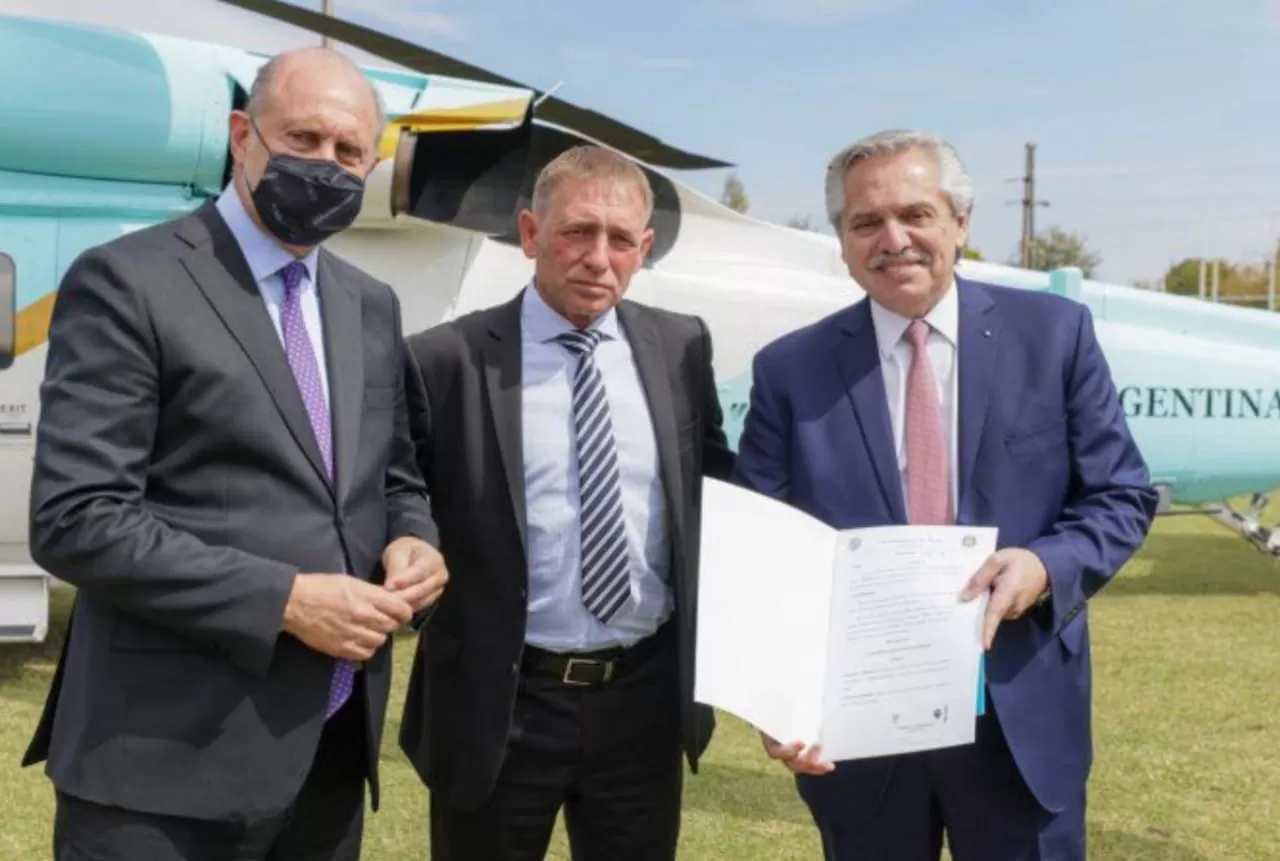 El Presidente se dirigió a los dirigentes del campo.