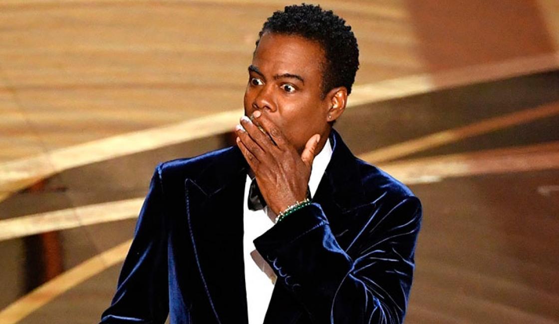 El gesto de Chris Rock tras recibir el golpe de Will Smith