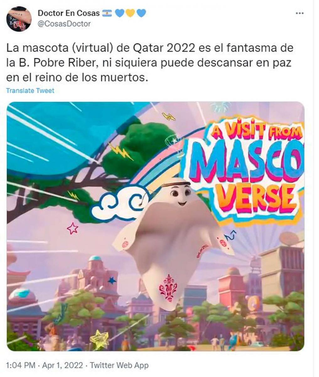 Qatar 2022 presentó su mascota y las redes se llenaron de memes por el fantasma de la B