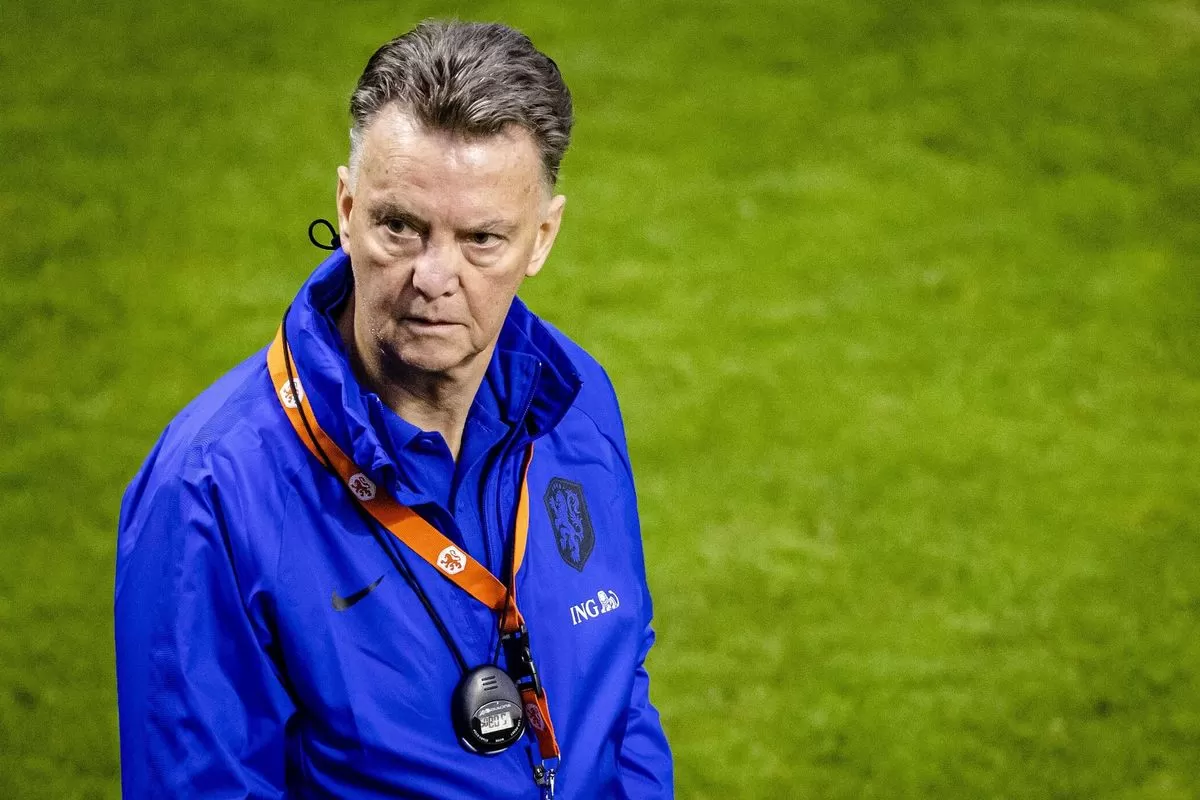 El seleccionador neerlandés, Louis van Gaal.