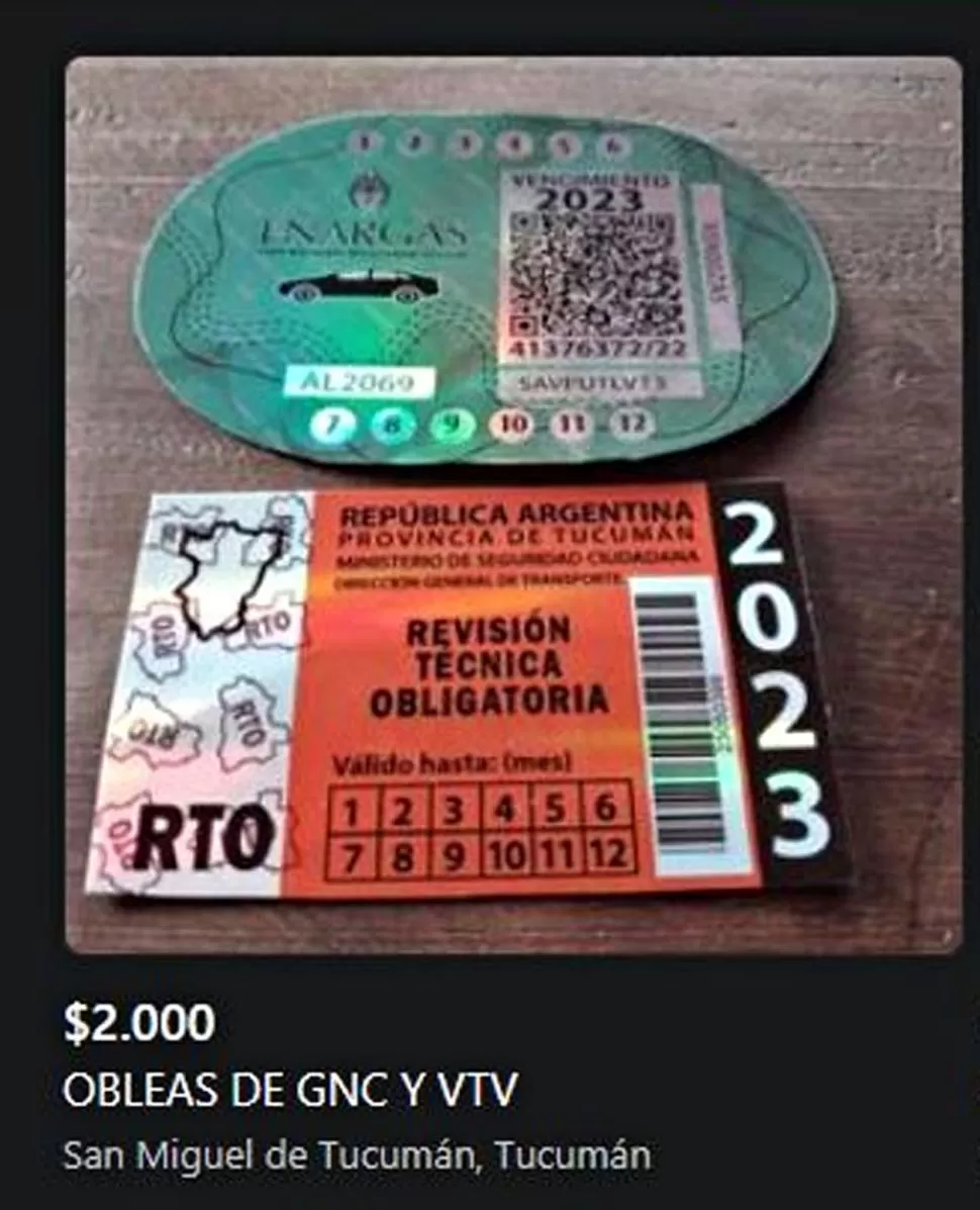 EN VENTA. Así se ofrecen las obleas en el Marketplace de Facebook. 