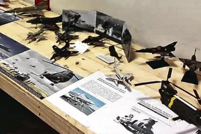 Exposición: maquetas sobre Malvinas en el Ingenio Cultural