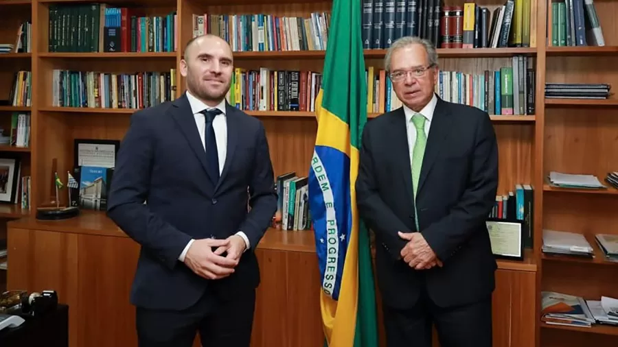 Guzmán junto a Guedes, durante su visita. Foto: Prensa Economía