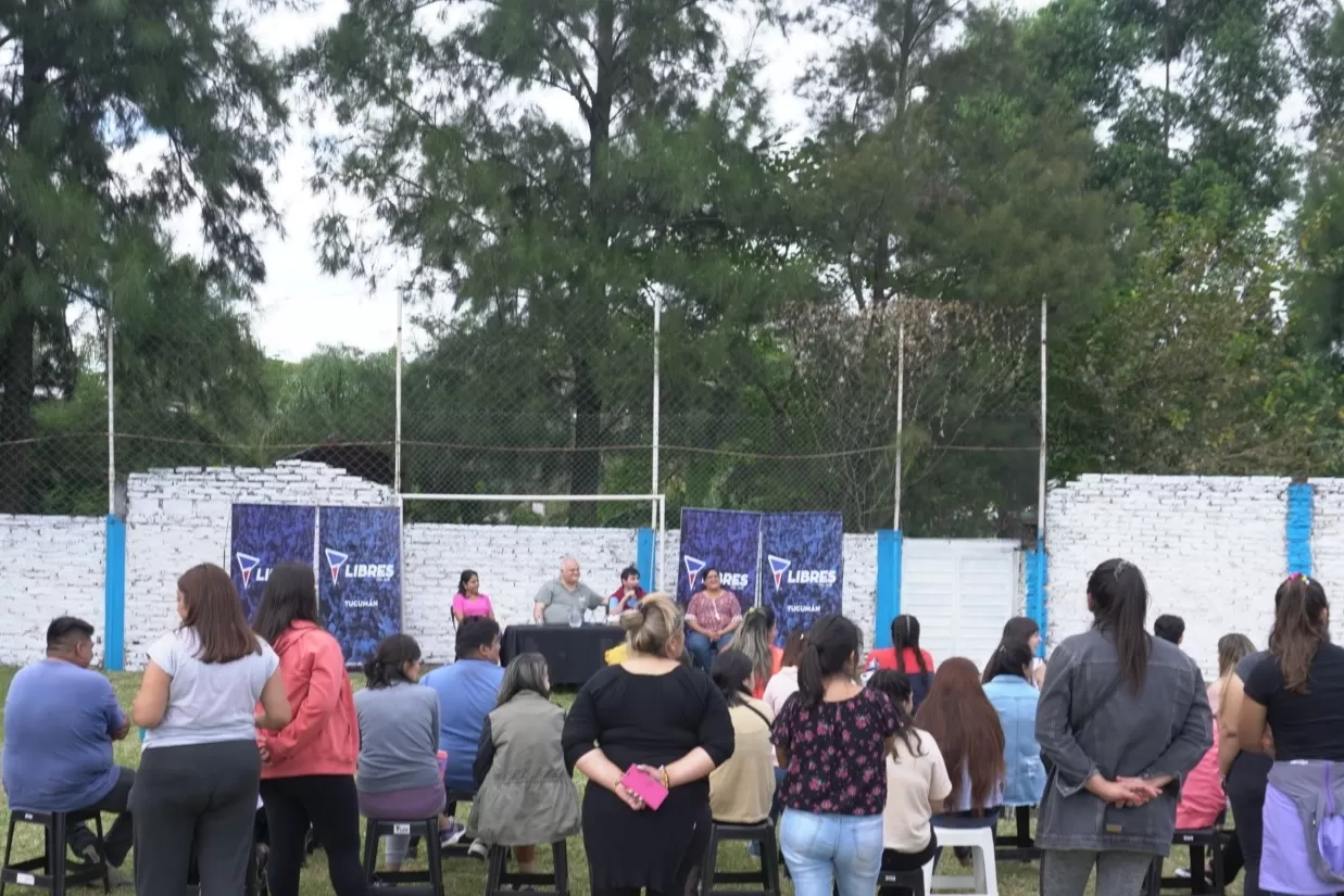 FEDERICO MASSO, en un Encuentro de Militancia, en El Cadillal. 