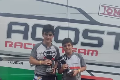 Derrape controlado: los Daz aceleraron hasta el podio