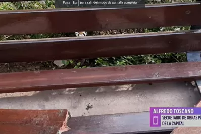 Vandalismo: la Municipalidad capitalina denuncia daños en la plaza Independencia