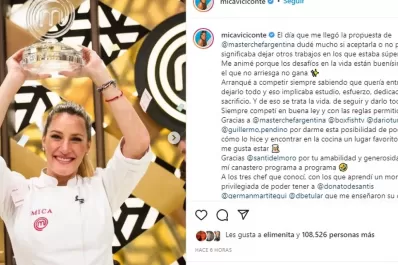 La emotiva reflexión de Mica Viciconte tras ganar Masterchef Celebrity