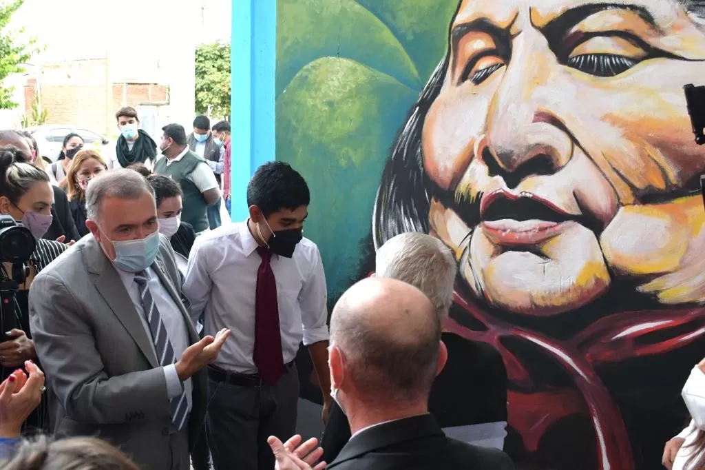 Jaldo en la ahora escuela Mercedes Sosa. 