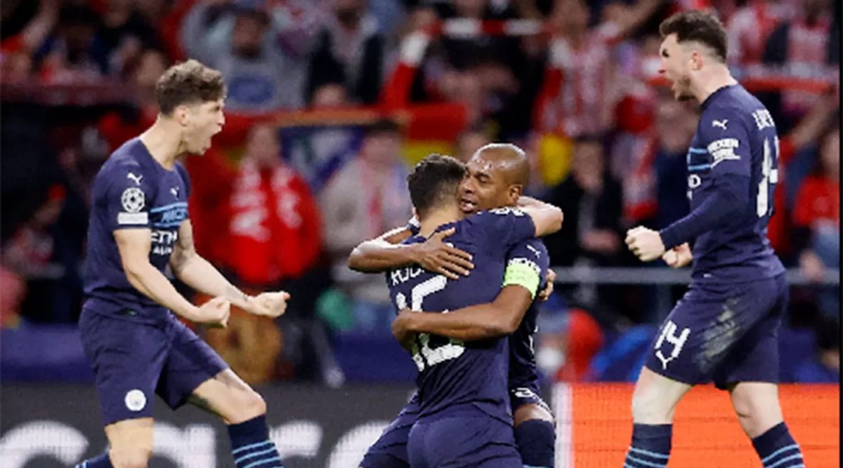 AVANZARON. Manchester City eliminó a Atlético de Madrid en el Wanda Metropolitano.