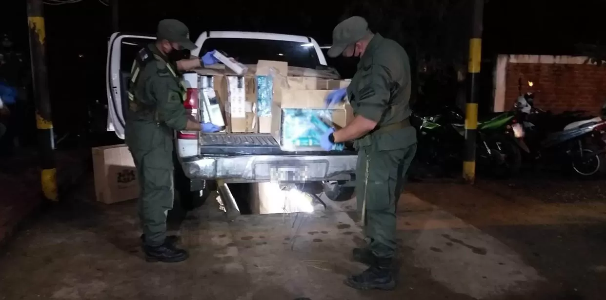 CIGARRILLOS SECUESTRADOS en Aguaray, Salta. 