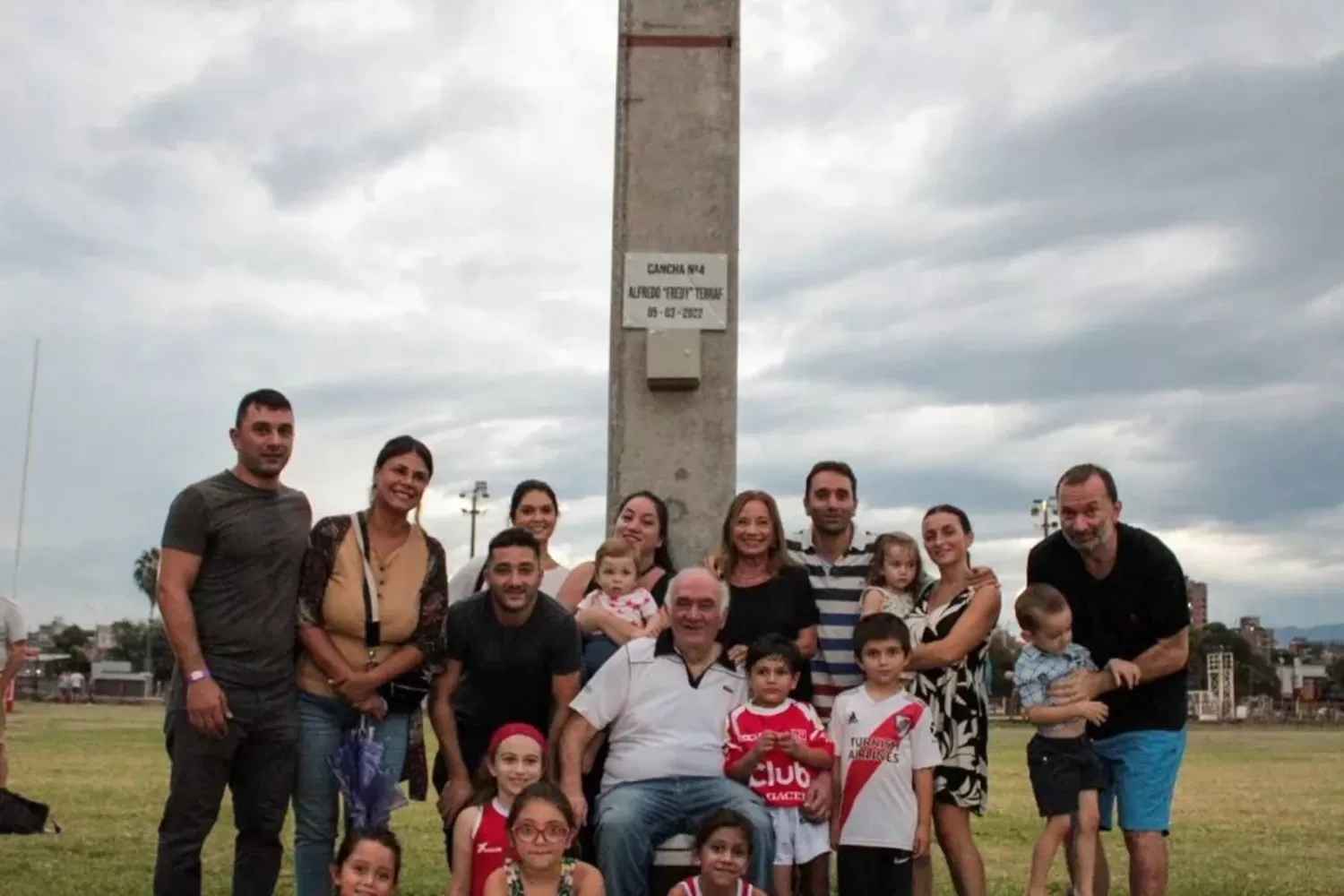 Alfredo Terraf y su familia.