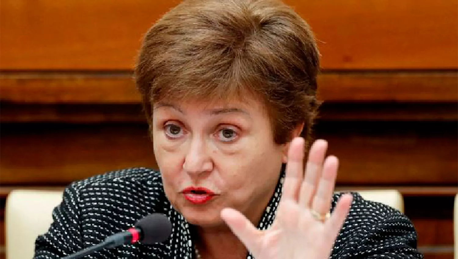 Kristalina Georgieva, titular del Fondo Monetario Internacional.