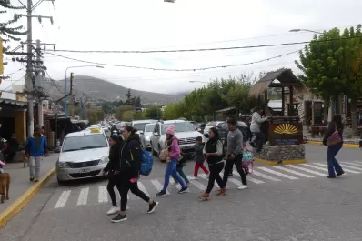 El Viernes Santo se vive a puro movimiento en Tafí del Valle