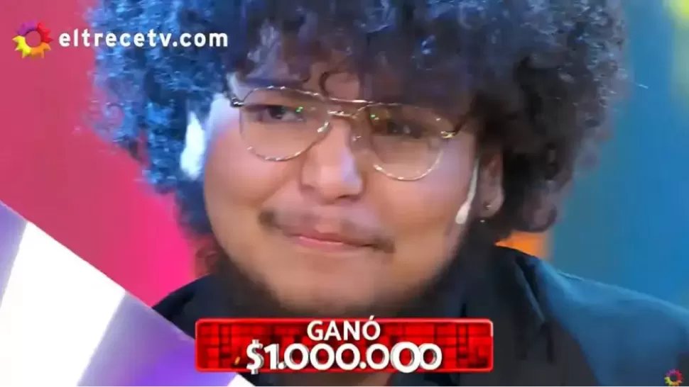 Lautaro de 19 años ganó 1 millón de pesos y le comprará una casa a sus padres.