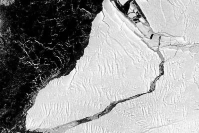 Una masa de hielo de 1.200 Km2 se desprendió en la Antártida