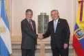 Alberto Fernández recibe al presidente de Ecuador Guillermo Lasso