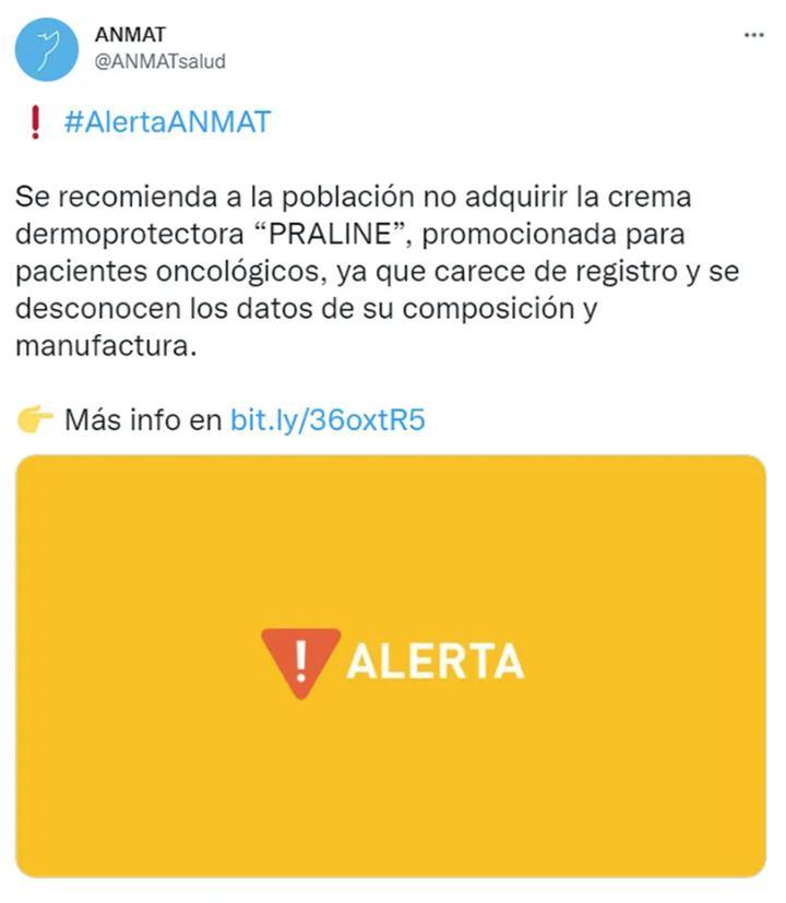 La Anmat alertó sobre una crema engañosa para pacientes oncológicos