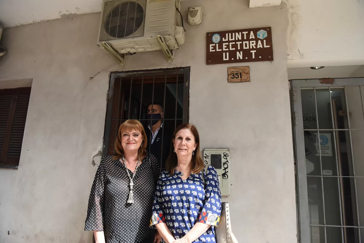 CANDIDATAS. Susana Monserrat (Agronomía) y Silvia Agüero (Artes).