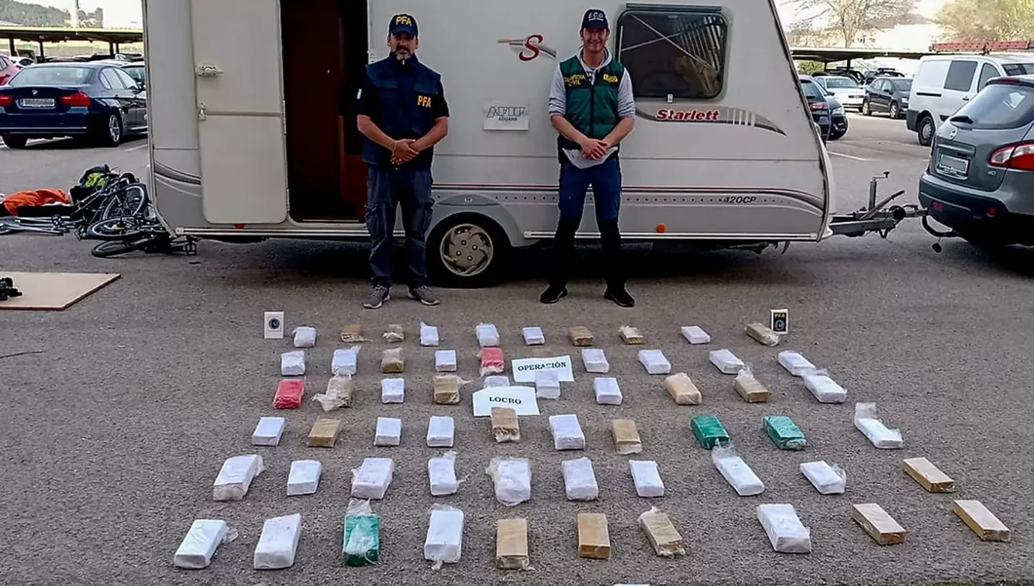 Foto tomada Policía Federal Argentina.