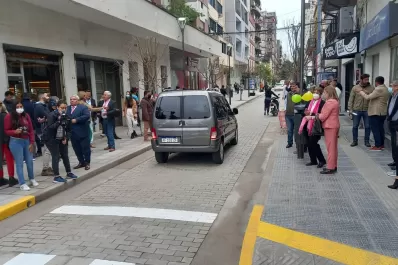 En la capital habilitaron la semipeatonal de calle Laprida al 100