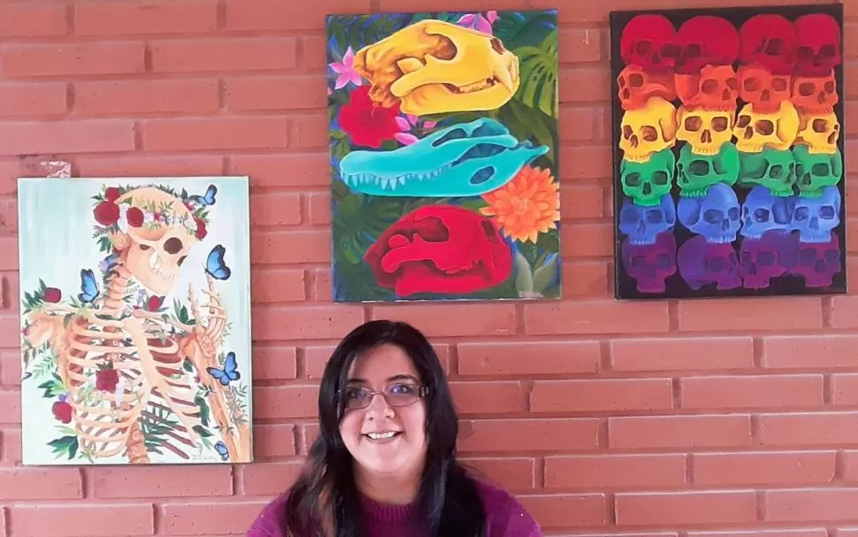 LA EXPOSITORA. La joven Pau Drach es master en ilustración y comic. 