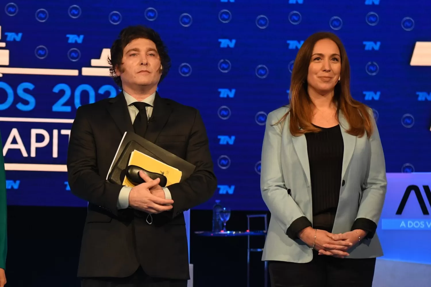 Javier Milei y María Eugenia Vidal. Foto tomada de: corta.com.ar