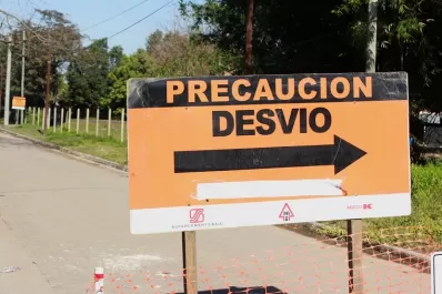 Desvío en Yerba Buena por obras en el canal sur