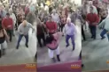 Video: Un abuelo bailaba cuarteto con otra mujer y su esposa se lo llevó de las orejas