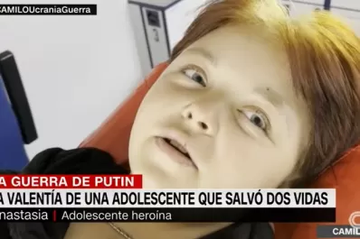 Heroico gesto: una adolescente ucraniana salvó a dos hombres en plena guerra