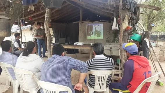 PARQUE CHAQUEÑO. Se trabaja con los productores para recuperar el área.  