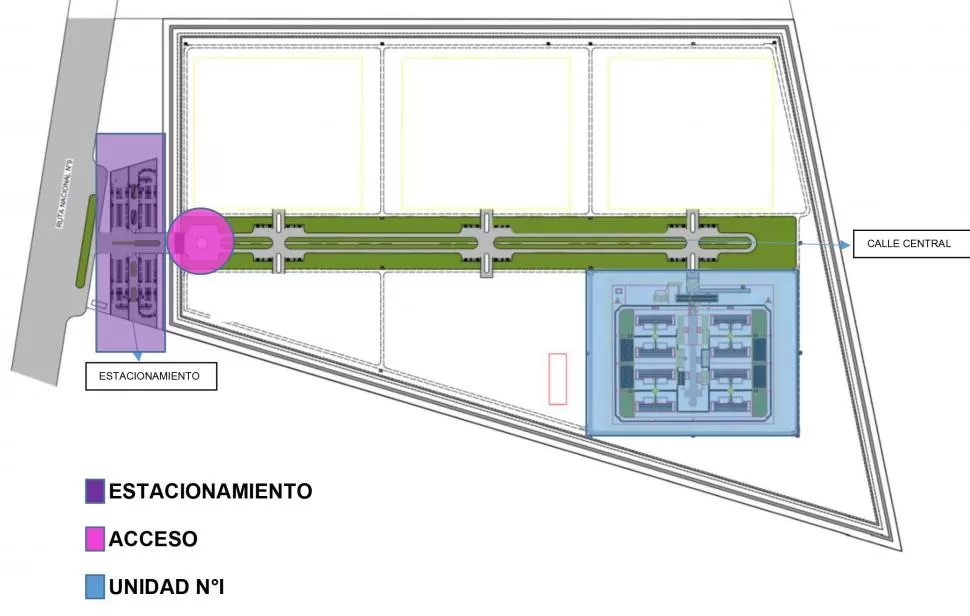 ZONIFICACIÓN. El predio de 130 hectáreas está ubicado junto a la ruta 9. 