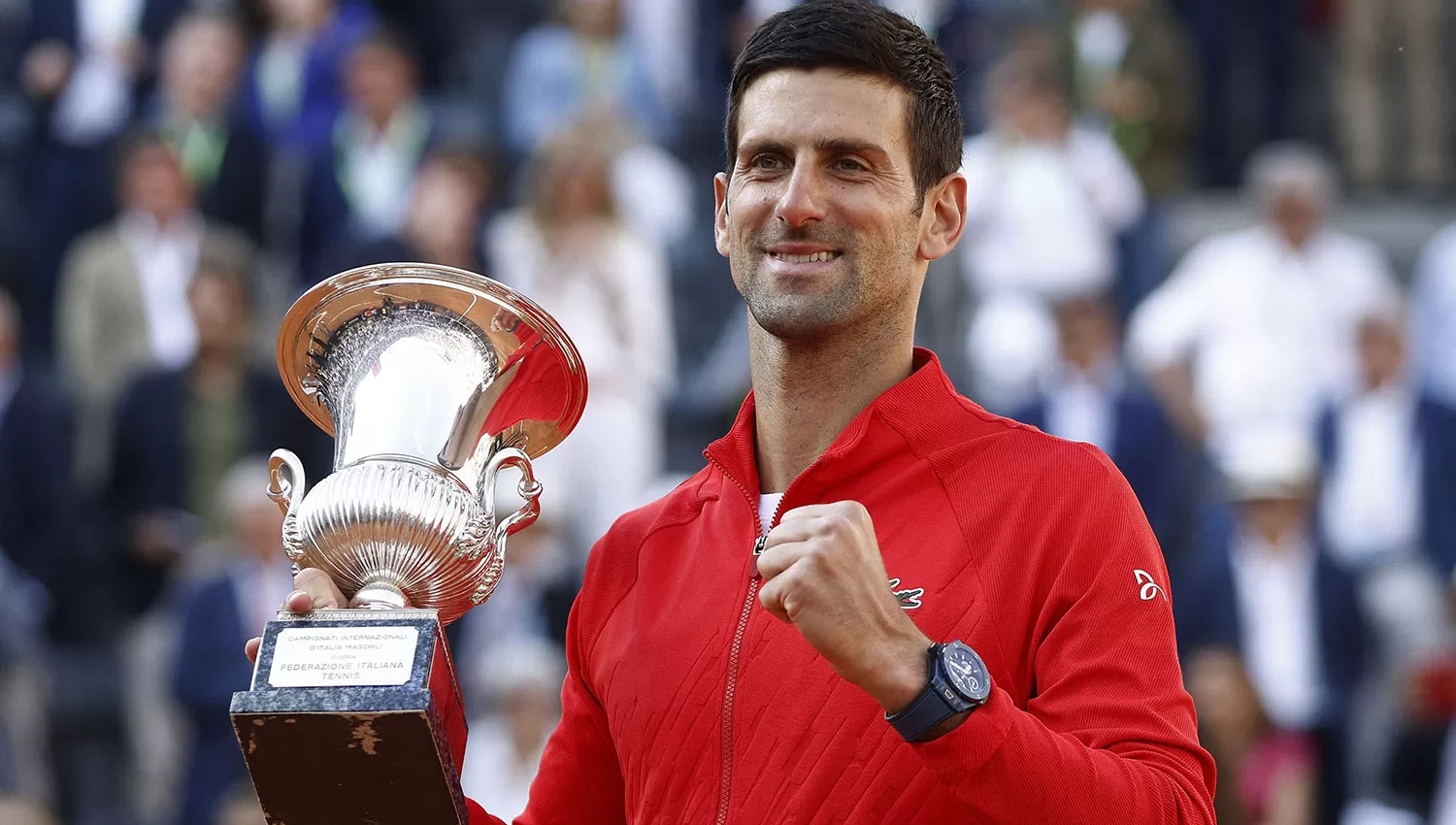 RECUPERADO. Nole Djokovic vivió una semana plena en el Abierto de Italia.