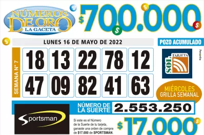 Los Números de Oro de LA GACETA