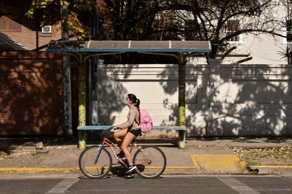 UNA IMAGEN QUE SE REPITE. Las paradas de colectivos volverán a estar vacías en la provincia. 