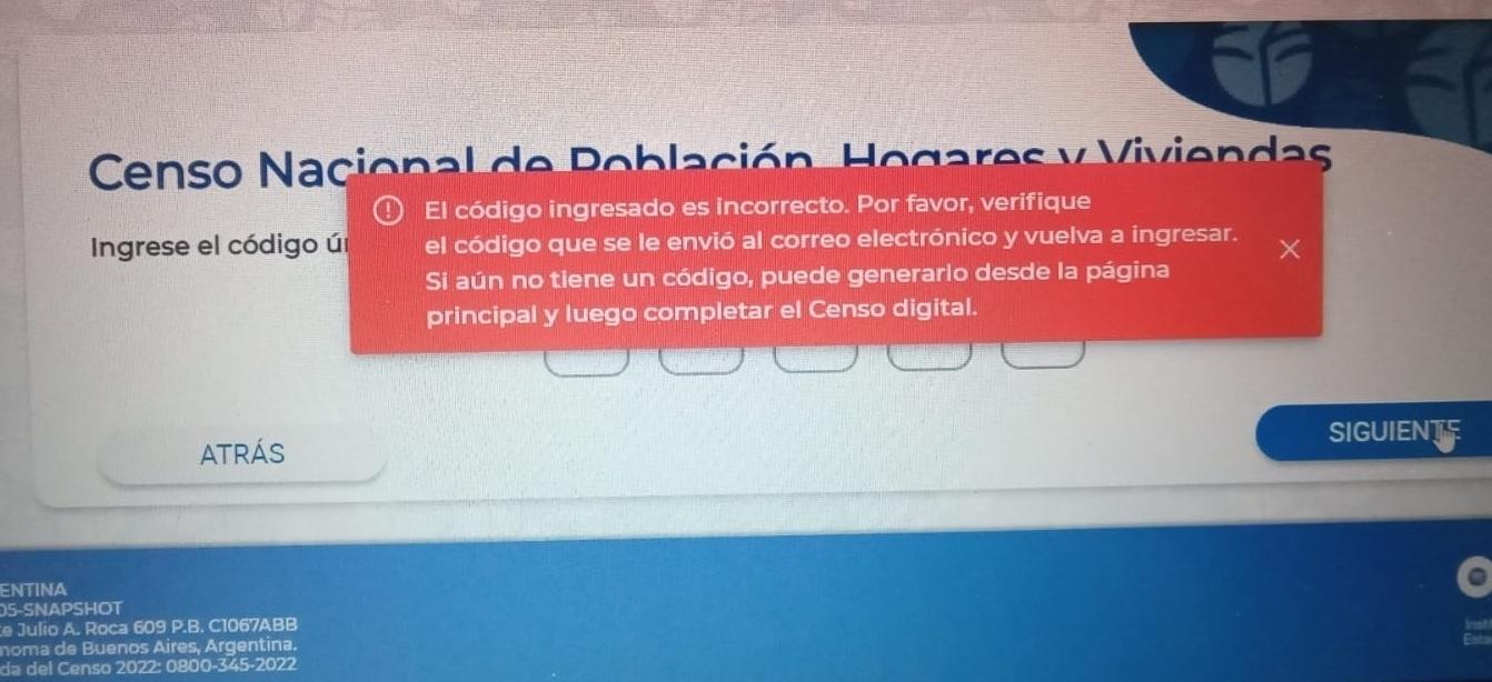 A un día del Censo 2022, reportan fallas para completar los cuestionarios de forma virtual