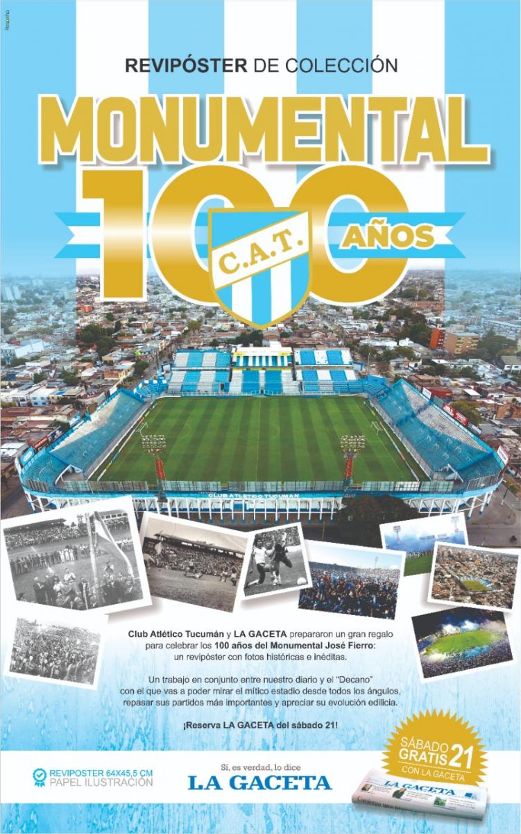 ¡Imperdible revipóster de colección! Monumental 100 años