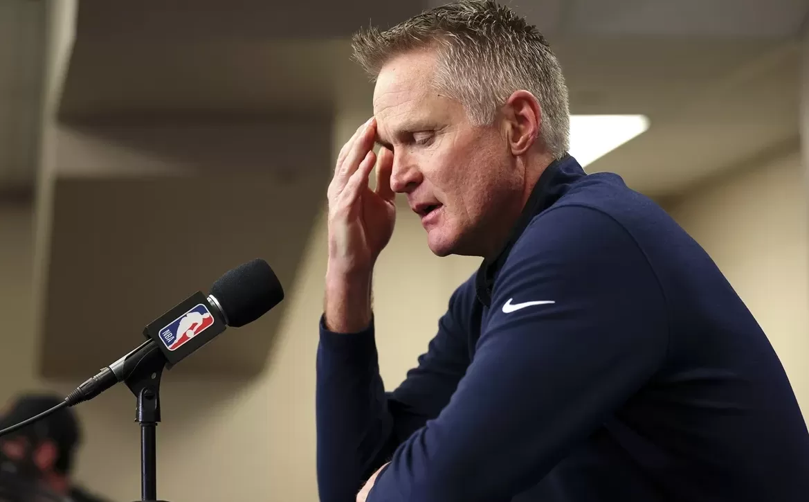 Steve Kerr durante la conferencia de prensa 